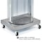 Azar Displays Two-Sided Pegboard Floor Display w/ Two C-Channel Sides on a Revolving Wheeled Base. 700258-GRE - alternate 4